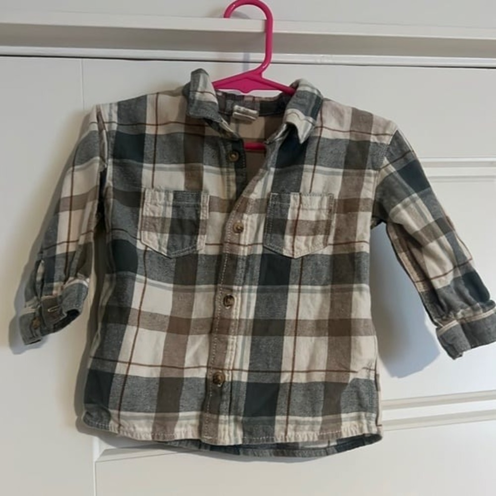 $8 ADD ON H&M Baby Boy Plaid Button Down Janie and Jack Zara Baby Gap Old Navy